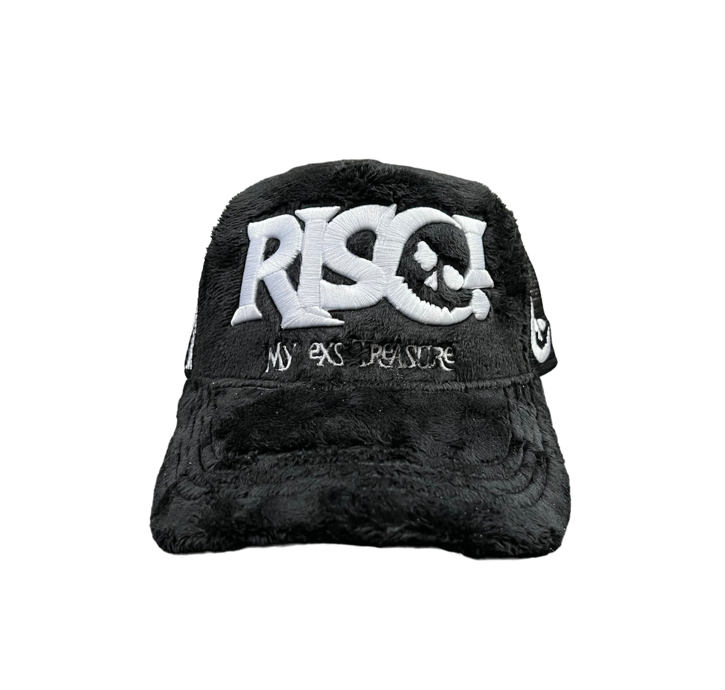 “MY EXS TREASURE” BLACK RISC MOHAIR TRUCKER CAP